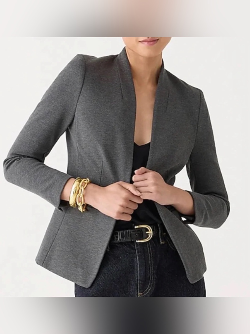 NWOT J Crew going-out blazer in stretch twill Heather dove